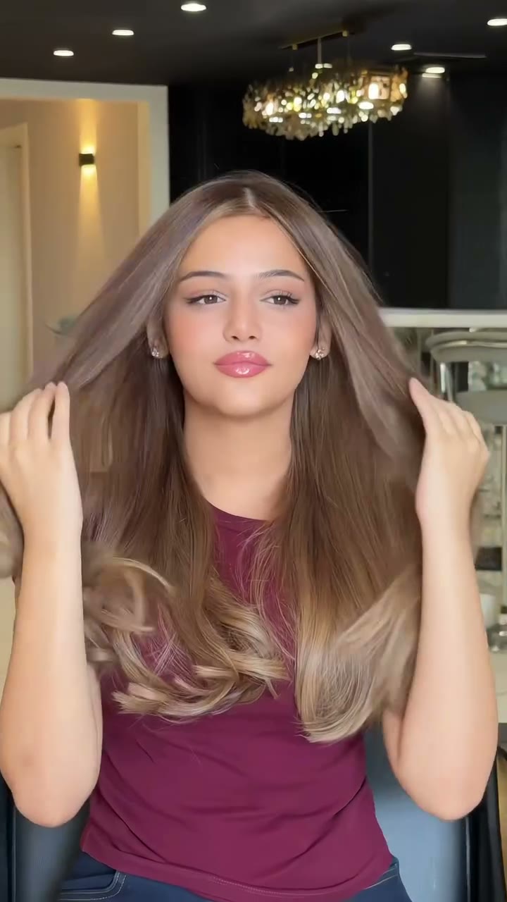 Long hair colour result
